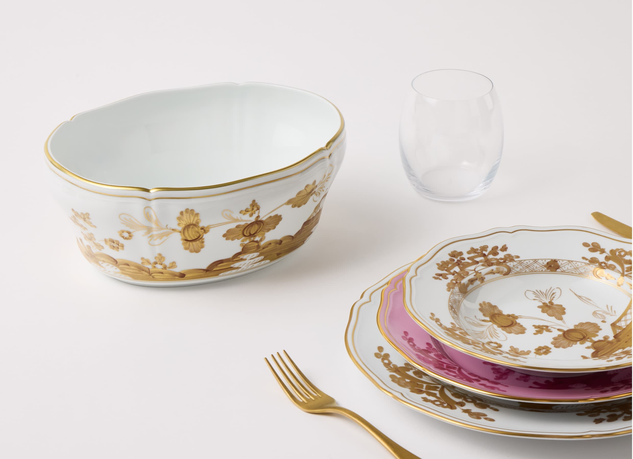 Tableware set for two | Aurum | Ginori 1735